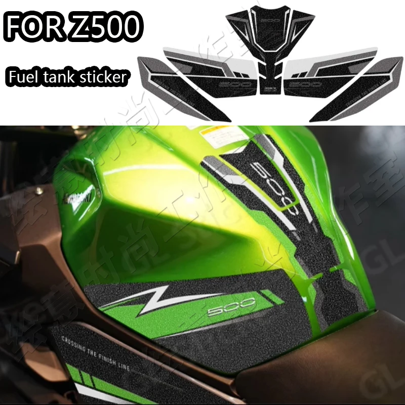 For KAWASAKI Z500 Tank Pad Motorcycle Stickers Decals Protector Accessories