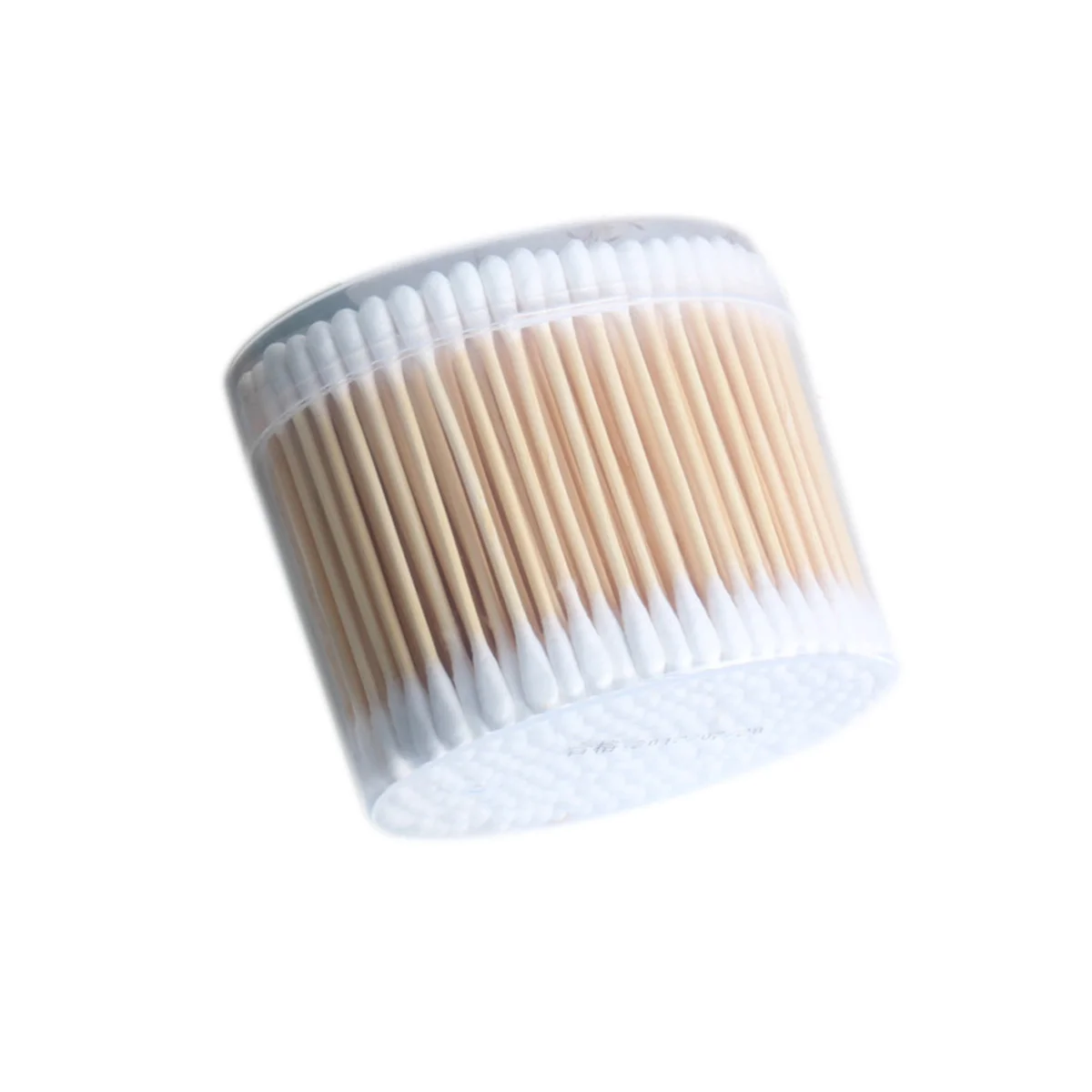 230 Pcs Cream Application Cotton Swabs Makeup Bud Buds Canned Travel Wooden Double Head Body