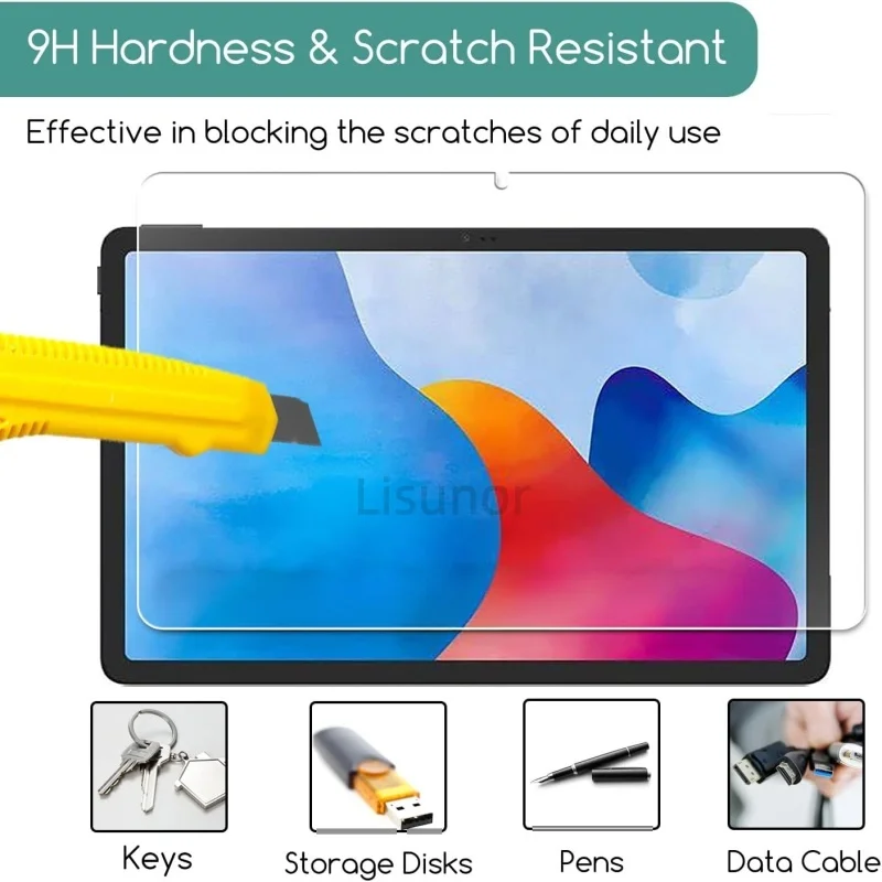 2 PCS 9H Tempered Glass Tablet Screen Protector For TCL Tab 11 FE 11.0 Inch 11.0 Inch Anti-Fingerprint Clear Protective Film