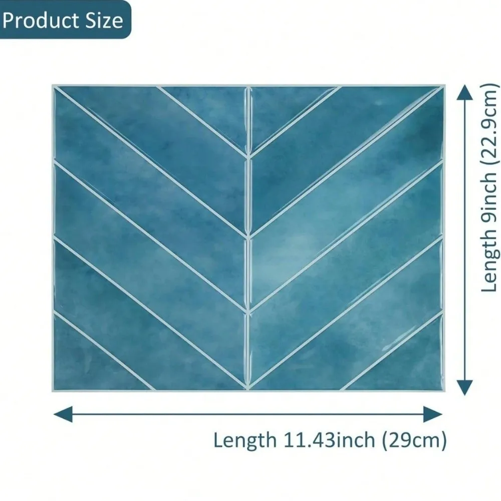 Multi Pattern Self Adhesive Tile Sticker PVC 2D Print Floor Film Water Proof Oil Proof Vinyl Sheet For Kitchen Backsplash