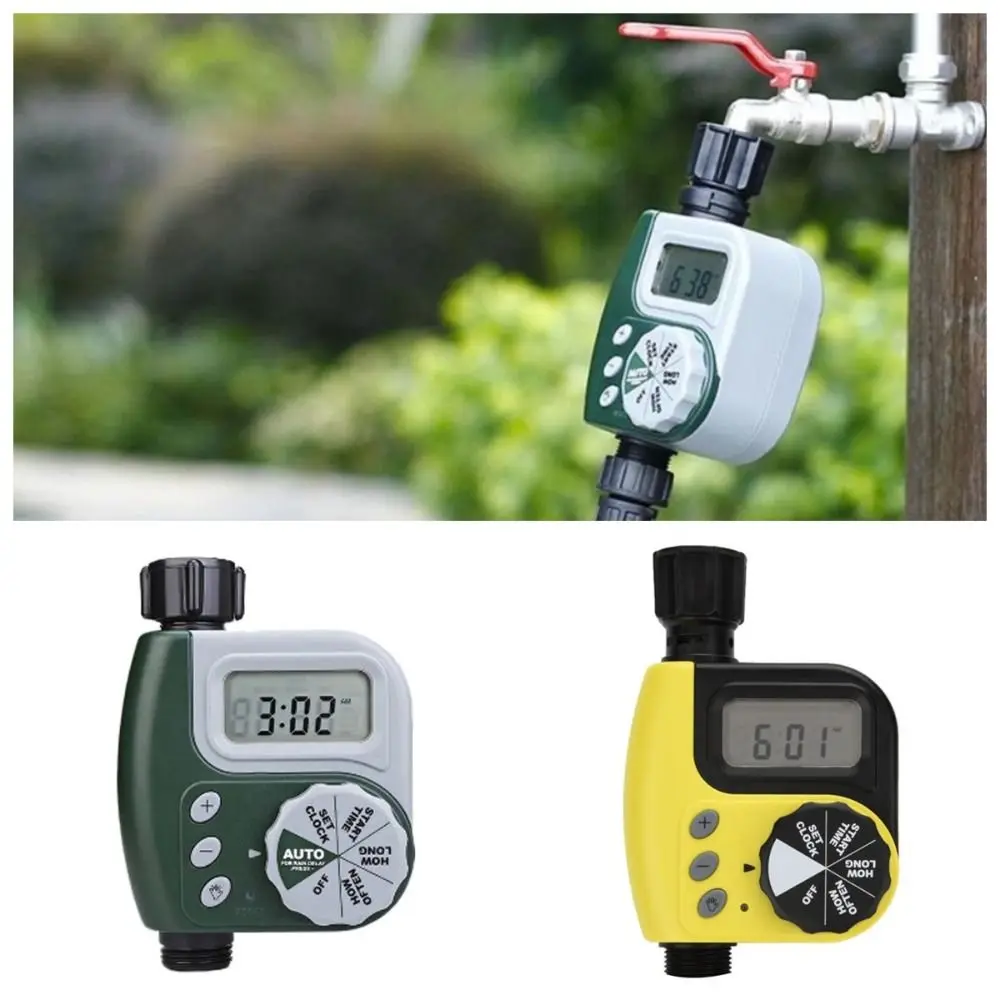 Automatic Timer Irrigation Controller Multifunctional Electronic Programmable Hose Timer Weatherproof Digital Display
