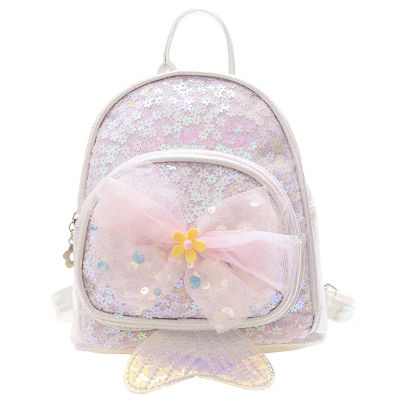 Zaino Disney principessa sirena zaini con paillettes moda ragazze lucide Kawaii Mochila paillettes lucide zaino borsa da scuola regalo