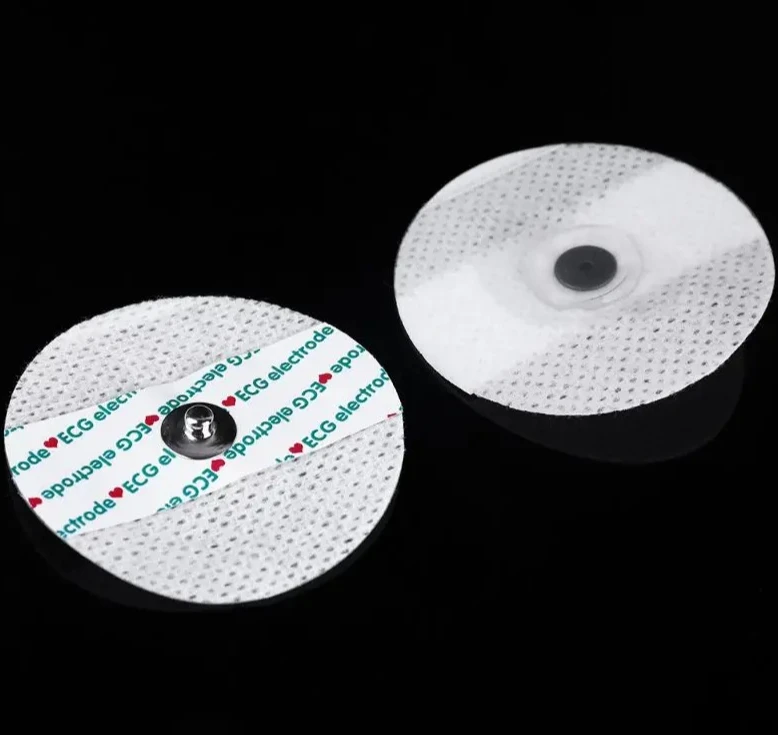 50 poster per elettrocardiogramma, elettrodi circolari, tessuto non tessuto per adulti, nuova patch per accessori per macchine per elettrocardiogramma