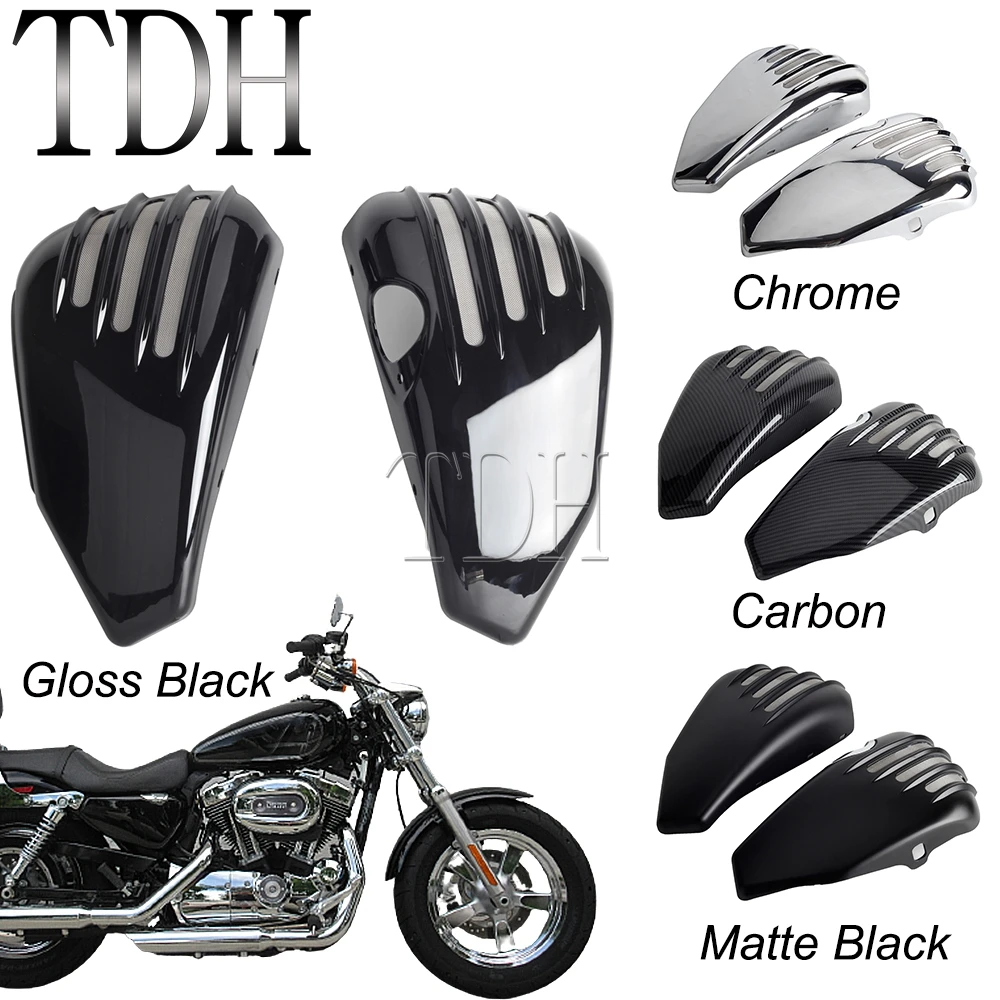 

Motorcycles Battery Fairing Covers for Harley Sportster Iron XL 1200 883 Roadster Low Nightster Forty-Eight XL883 XL1200 04-2013