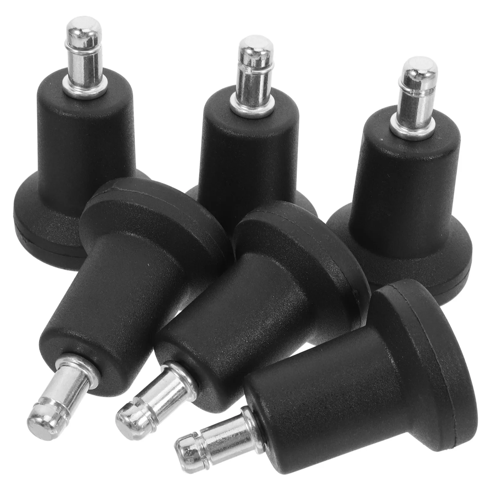 6pcs High Stability Computer Chair Casters Desk Wheel Swivel Replacement Parts for Carpet Hardwood Floors Durable Material