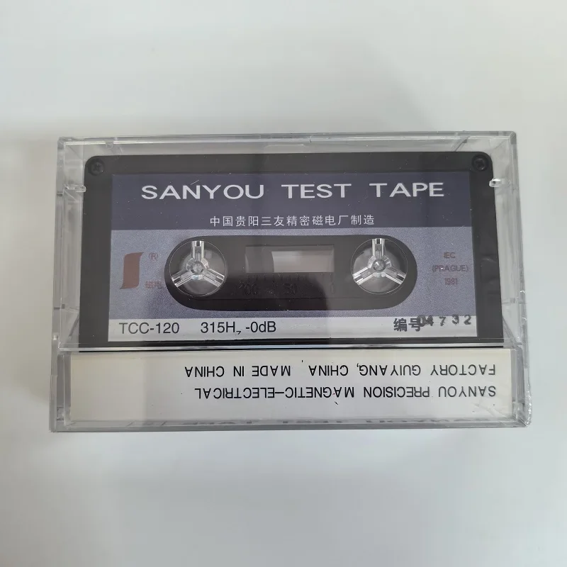 

ТЕСТОВАЯ ЛЕНТА SANYOU TCC-120 315HZ-0DB РЕГУЛИРУЮЩИЙ УРОВЕНЬ Опорный уровень записи