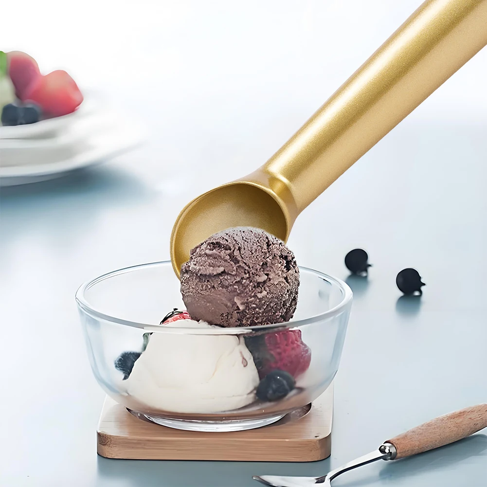 

Ice Cream Scoop Ice Cream Spoon Aluminum Alloy Ice Cream Scooper Multifunctional Cookie Spoon for Watermelon Fruits