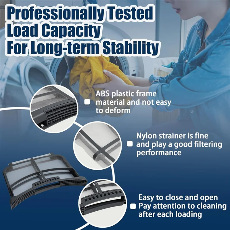 ABGR-2PCS WE16X32537 Dryer Lint Screen Filter For GE Hotpoint Clothes Dryer Parts Replace WE16X29597 AP7205579 Lint Filter