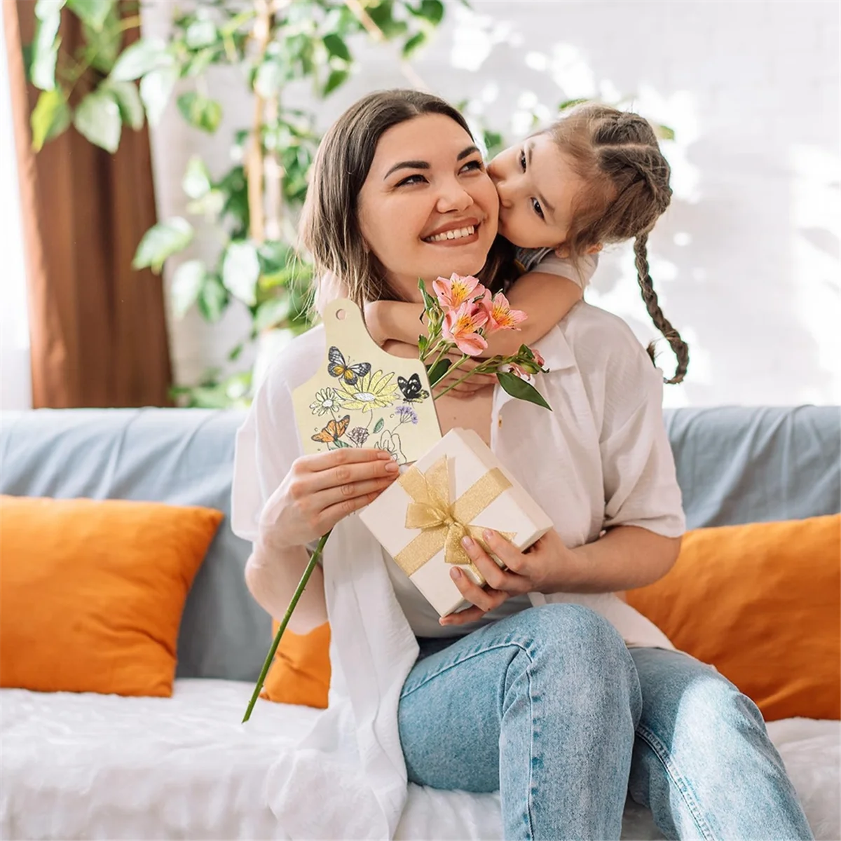 Wooden Cow Ear Tags Ornaments to Paint 40 Pcs, DIY Blank Unfinished Wood Labels Ornament for Crafts Hanging