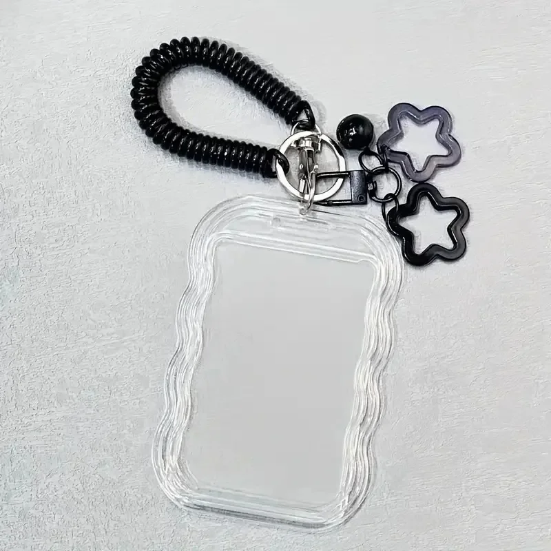 1pc Retractable ID Holder with Keychain & Wrist Strap - Card Holder with Secure Locking Mechanism, Anti-Theft Design, Ideal Gift image 5