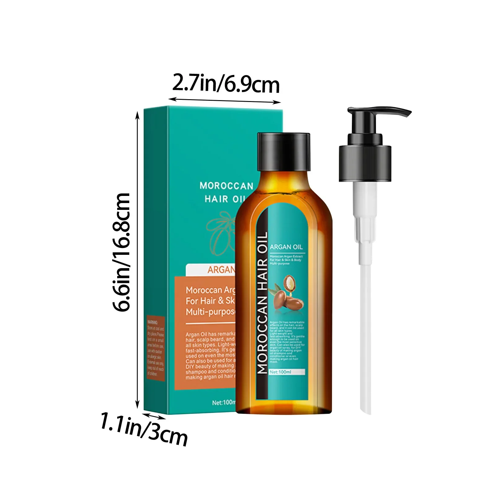 

Moroccan Hair Care Oil, Hair Care Oil For Dry Damaged Hair Men And Women, Healthier Scalp Soft And Light Care For Damaged Hair