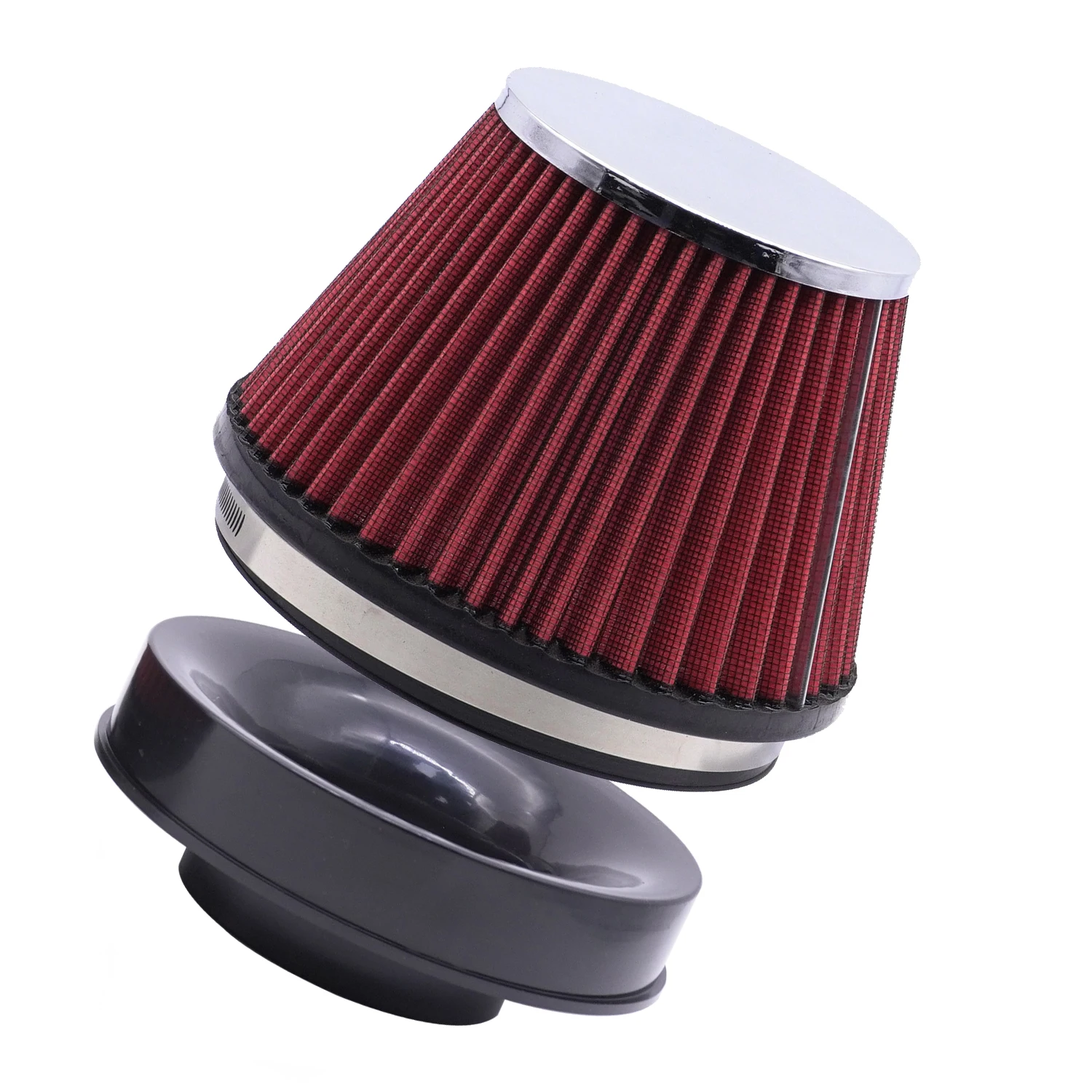 Lufteinlassfilter-Gummi-Reduzierring 150 mm bis 76/89/101 mm Universal für 6 Zoll bis 3/3,5/4 Zoll Kegel-Luftfilter-Reduzieradapter – Detail 5