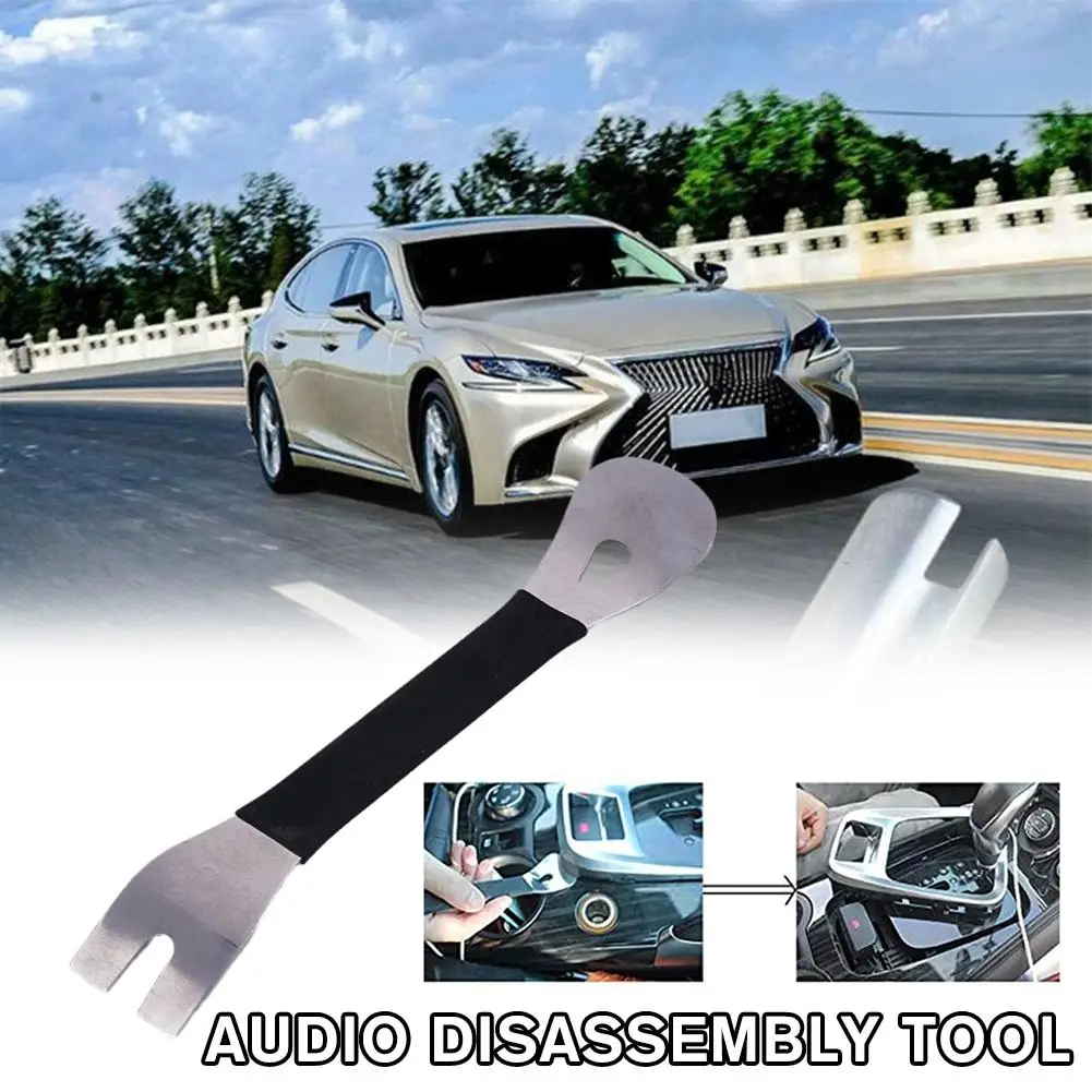 Stainless Steel Trim Removal Tool Two End Trim Removal Interior Door Level Panel Fastener Tools Remover Tools Pry Terminal V0u7