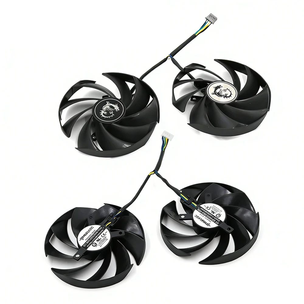 RTX4070 RTX4070S PLD09210B12HH Video Card Fan For MSI RTX 4070 4070S Gaming X SLIM Replacement Graphics Card Case