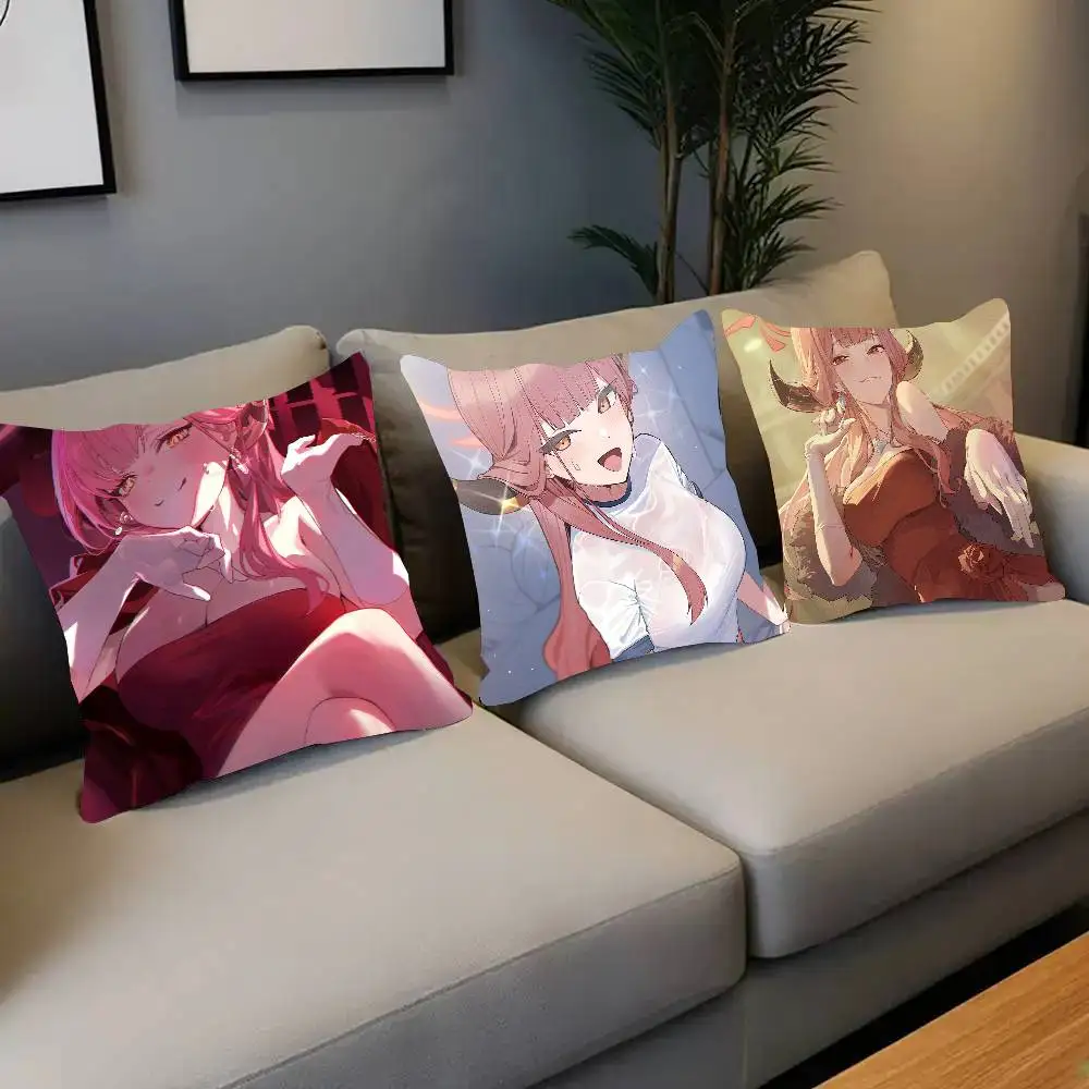 Aru Game Blue Archive Pillow Case Fashion Square Pillowcase Bedroom Sofa Room Ins Decoration Leisure
