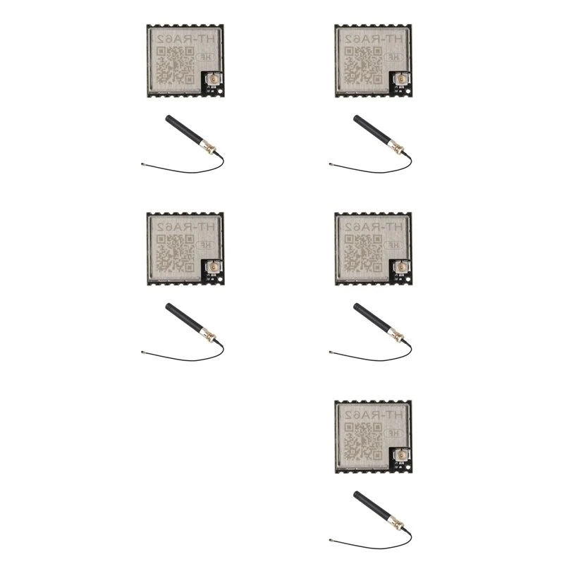 ABGN 5X HT-RA62 Lora Series Module With Antenna 868-915Mhz SX1262 Low Power Consumption Spread Spectrum Communication Module