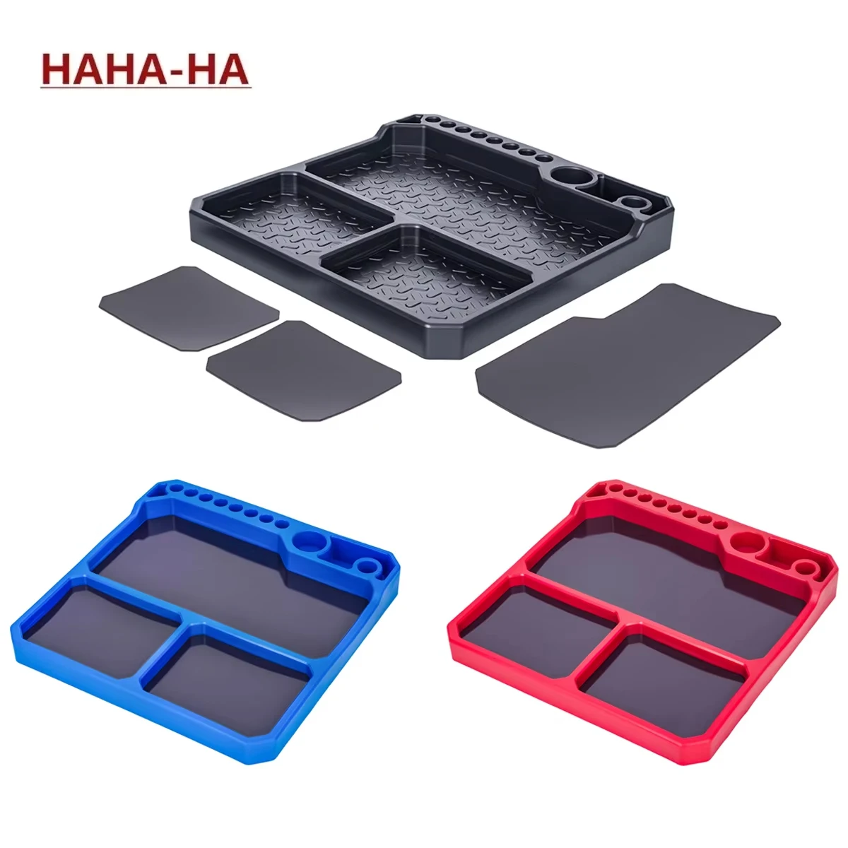 

1Pcs Silicone Parts Tray with Tool Stand 155*155mm for 1/18 1/24 1/10 RC Car Boat Airplane Model
