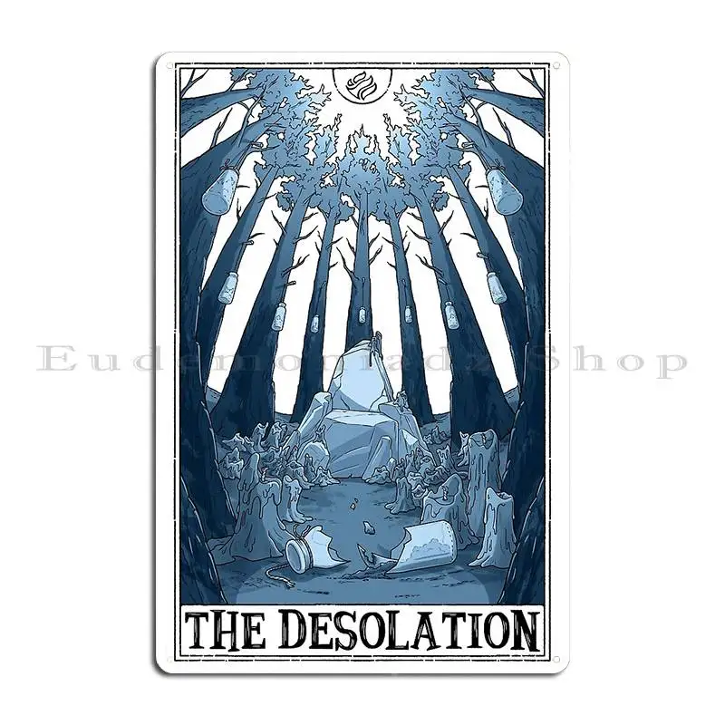 The Desolation Tarotesque Light Metal Sign Designing Vintage Designing Wall Living Room Tin Sign Poster