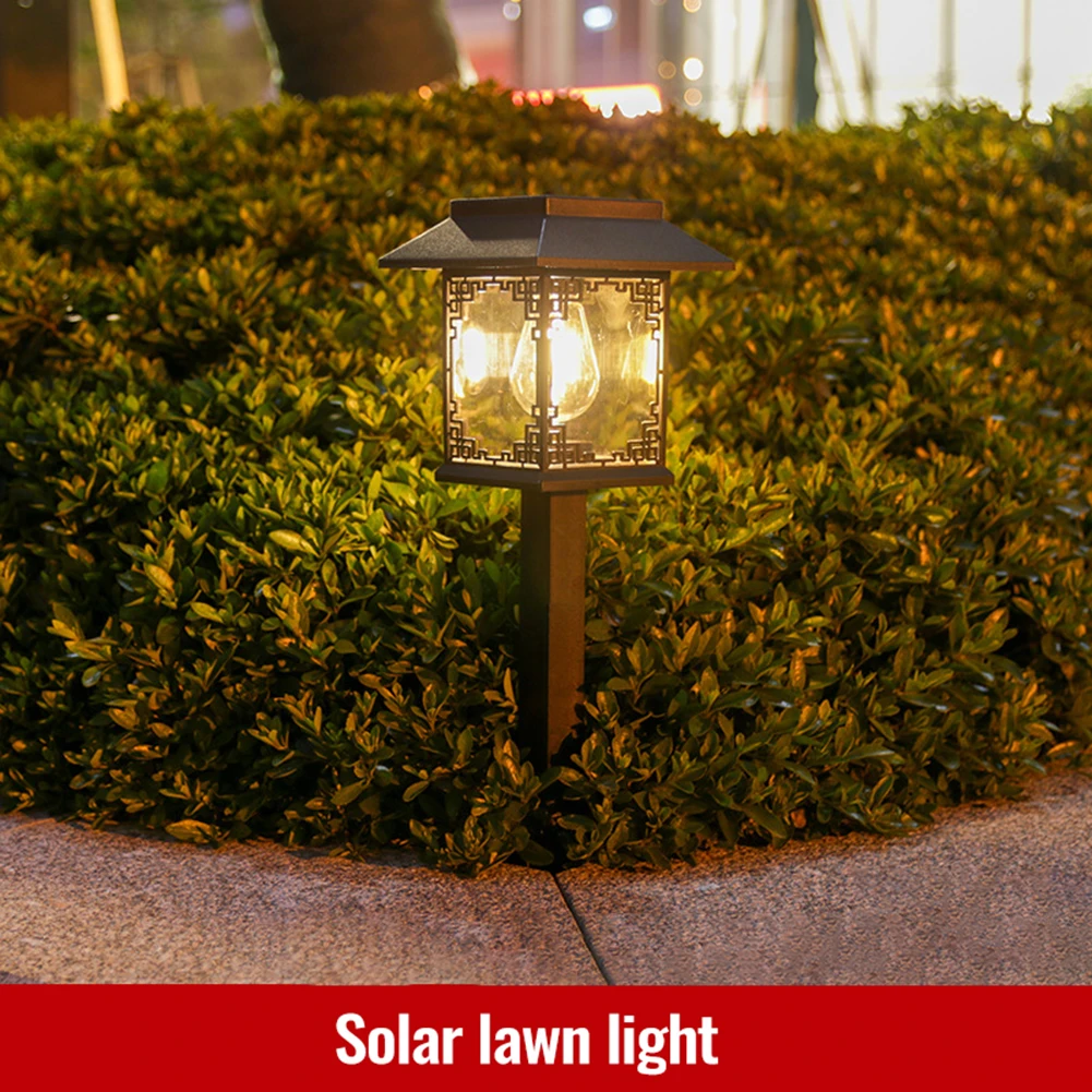 

F2 Solar Ground Lights Outdoor Waterproof LED Solar Path Lights Filament Lamp Courtyard Garden Villa Night Lighting Landscape