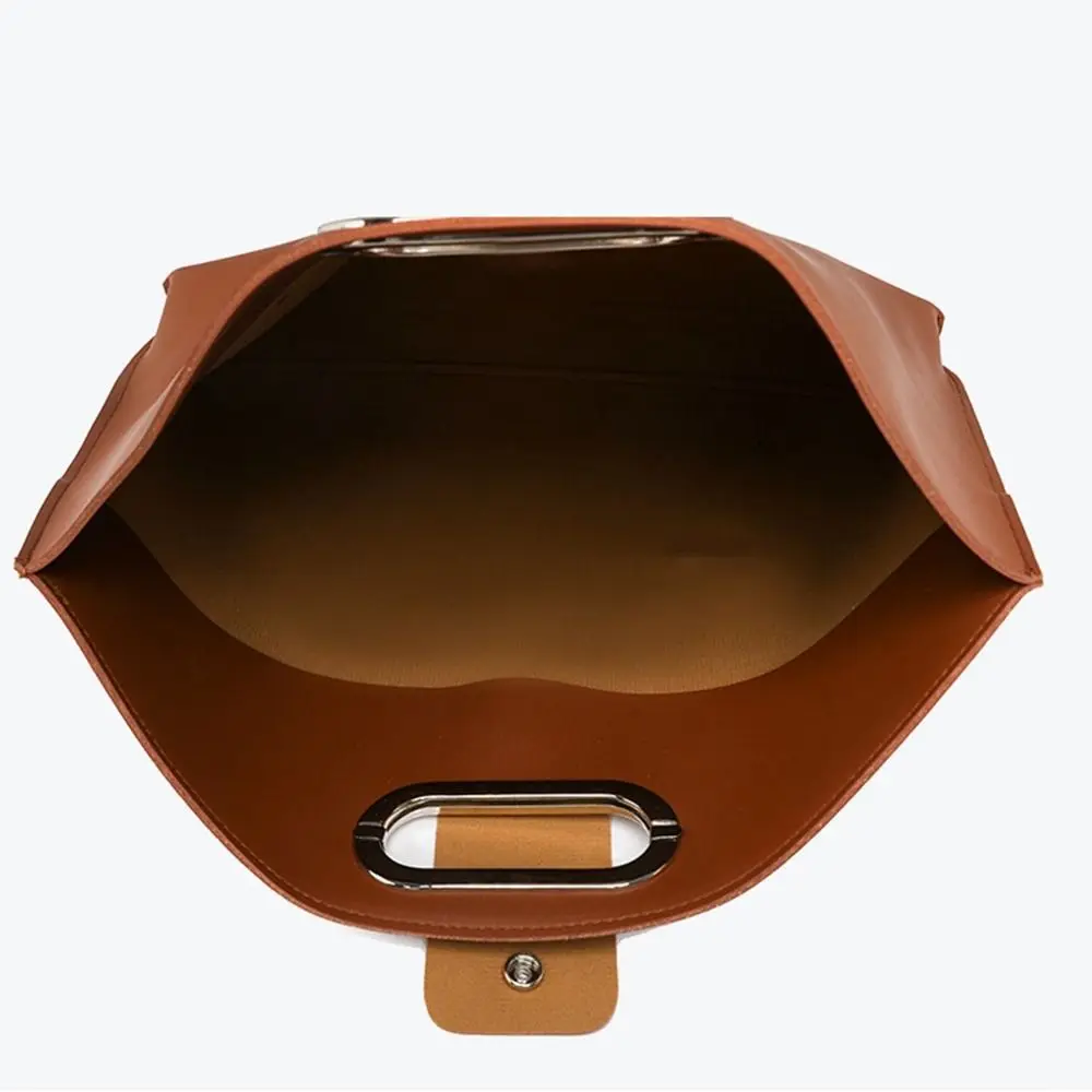 Elegante borsa tote per documenti da ufficio in PU Borsa per computer in tinta unita di grande capacità Borsa per laptop Valigette per ragazze