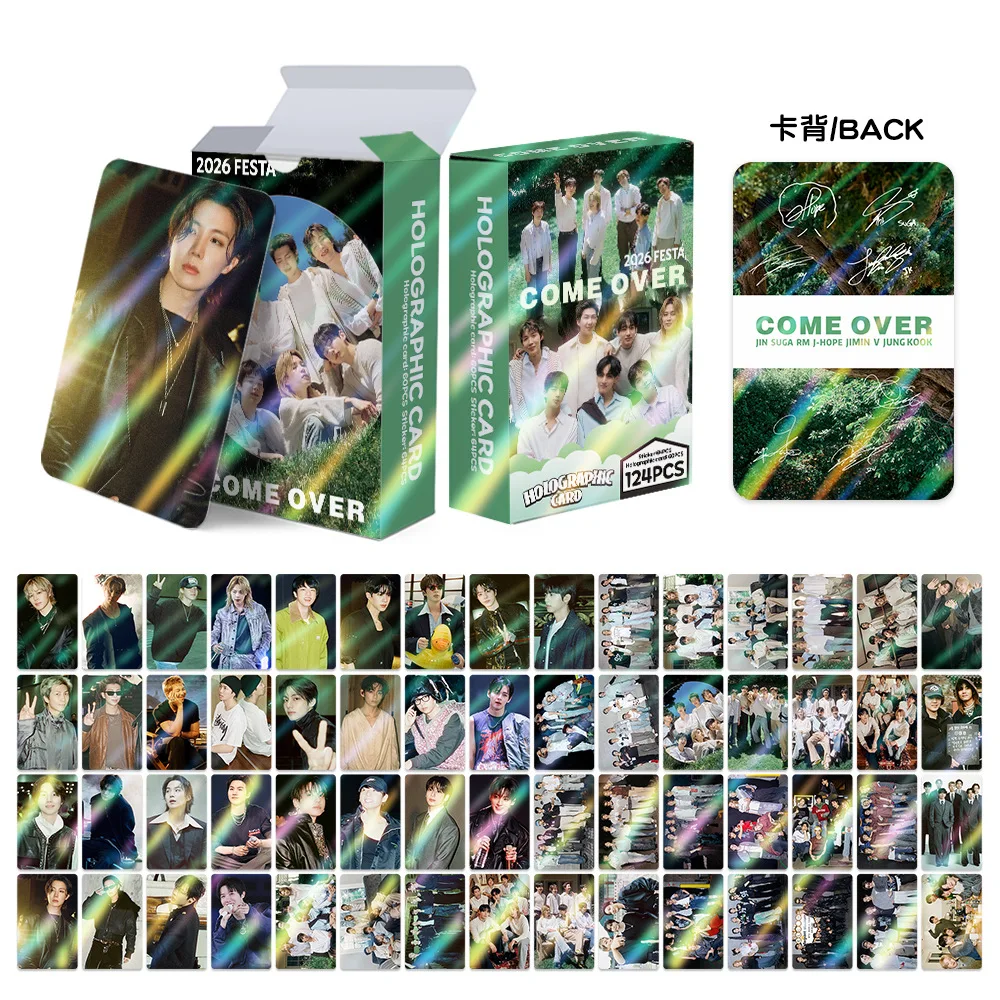 124PCS Mini LOMO Card Photocards Stickers HD Fans Collection Cards Decorative Stickers Present Gifts image 3