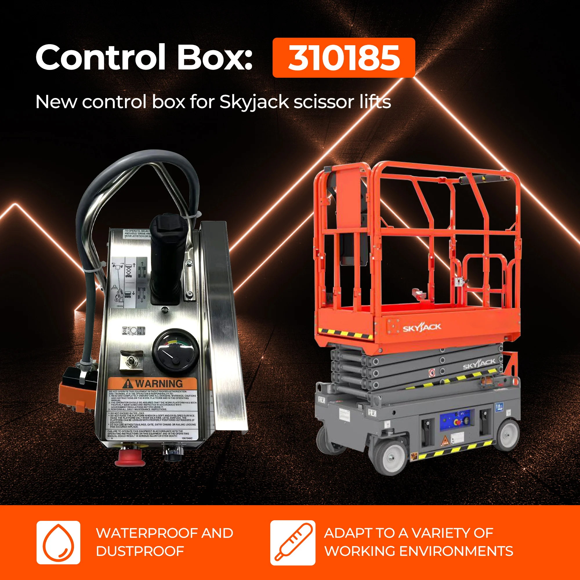 Caja de Control 310185 para elevador de tijera SkyJack SJIII3015 SJIII3215 SJIII3219