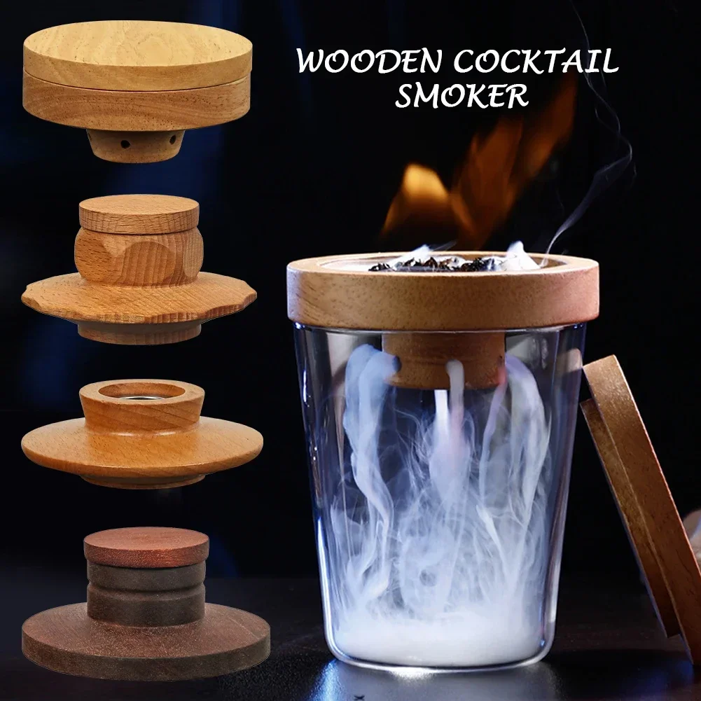 Professional Whiskey Cocktail Smoked Kit Old Fashioned Chimney Drink Smoker With Wood Chip Bar Molecule Tools Gifts For Friends