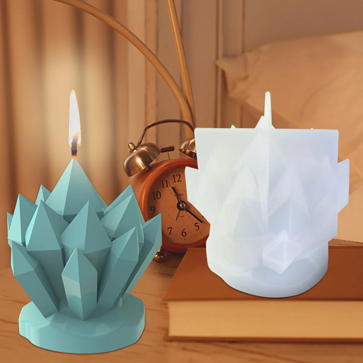 

DIY Silicone Crystal Cluster Mold Epoxy Resin Home Ornament Casting Craft Supplies Unique Design Easy to Clean Store