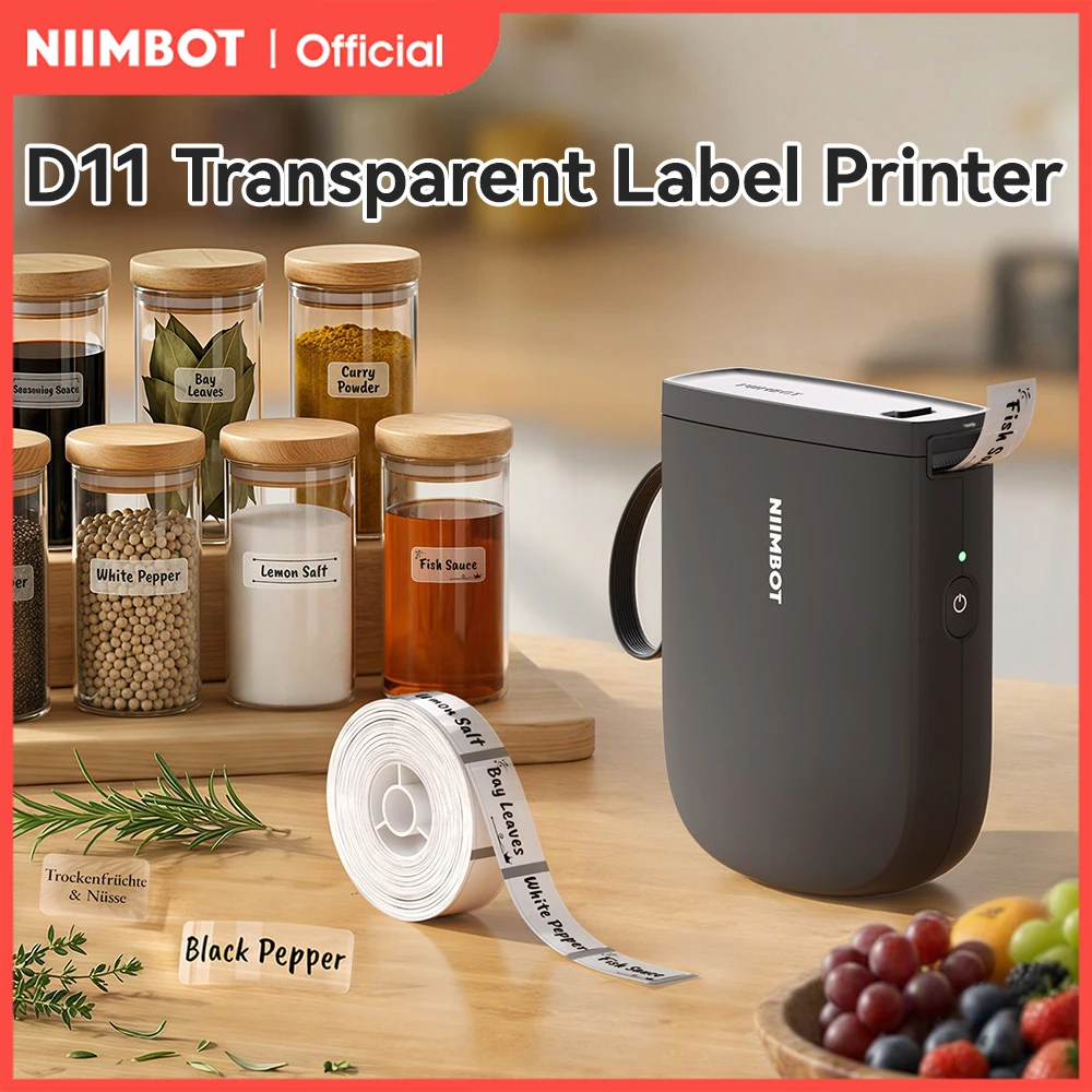 niimbot-ミニポータブルサーマルプリンターd11新バージョン粘着ラベルメーカー印刷速度ステッカープリンター最大50mm-300dpi