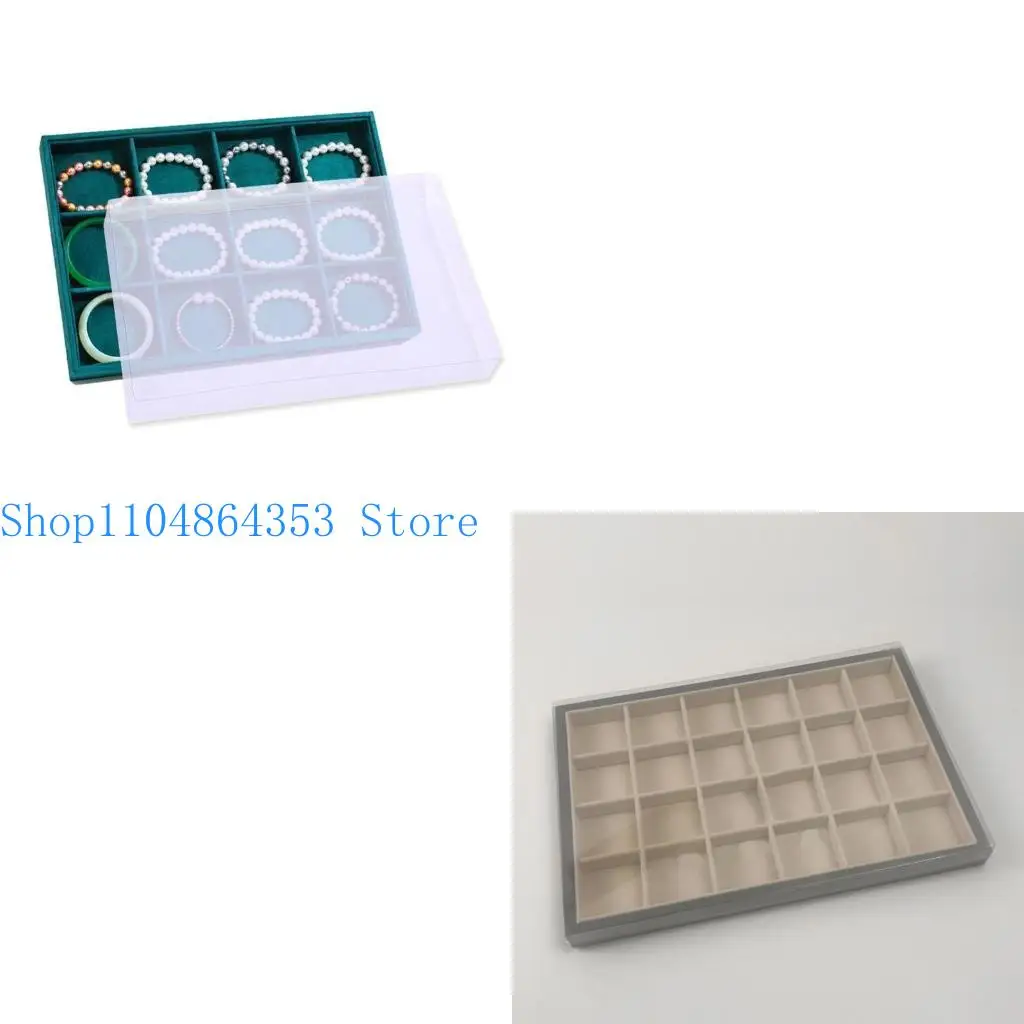 

652F Clear Plastic Tray for Jewelry Storage and Makeup Organization Convenient for Fashion Enthusiasts and Household Use