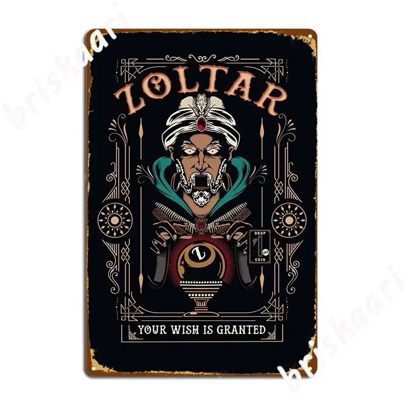 Zoltar Show You A Glimpse Into Your Future Poster Metal Plaque Bar Cave Decoration Painting Décor Club Home Tin Sign Posters