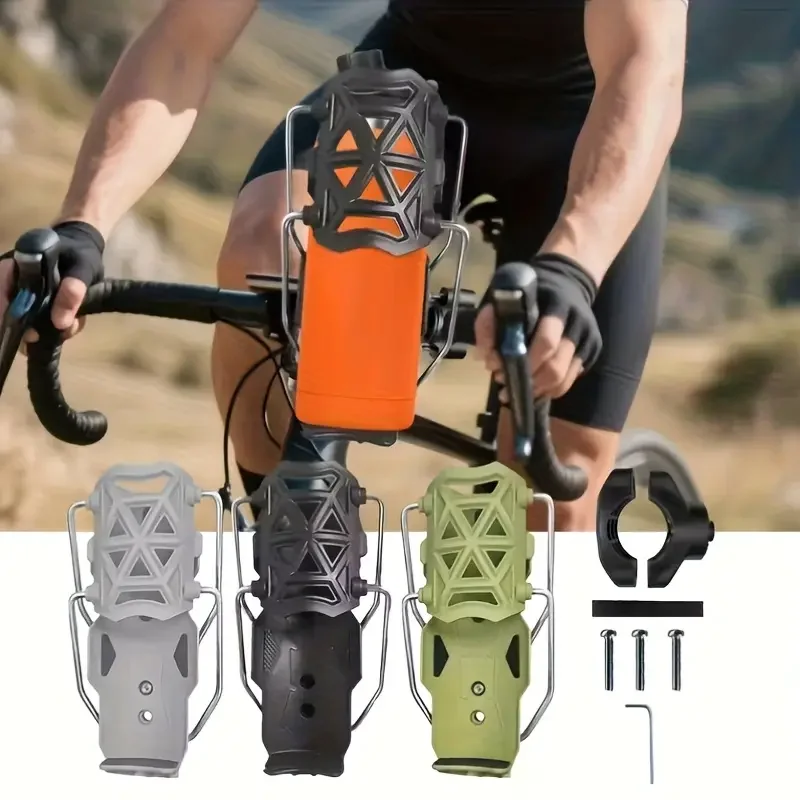 1-8PCS Universal Motorcycle Cup Holder No Drilling Required Adjustable Rotatable Drink Mount Durable Design for Outdoor Riding