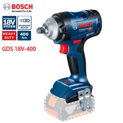 Bosch GDS18V-400 Impact Wrench Professional 18V 400N.m Brushless Electric Cordless Wrench Durable Power Tools Without Battery