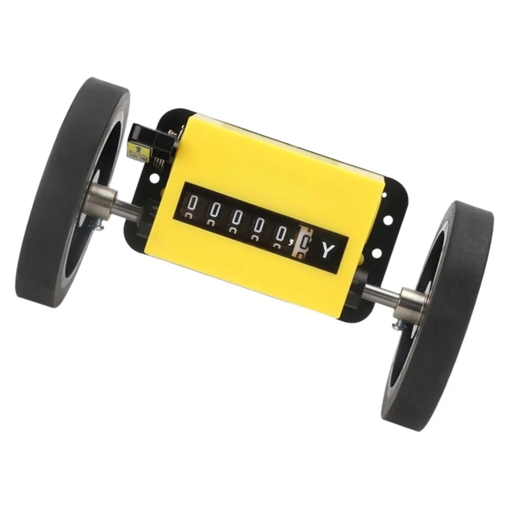 Counter Six Digit Counter Yellow Mechanical Length Counter Precise Counting Mechanism Flexible Number Skipping
