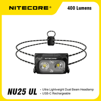 NITECORE NU25 UL 400 Lumen New Generation Hydrogen class headlights with built-in battery