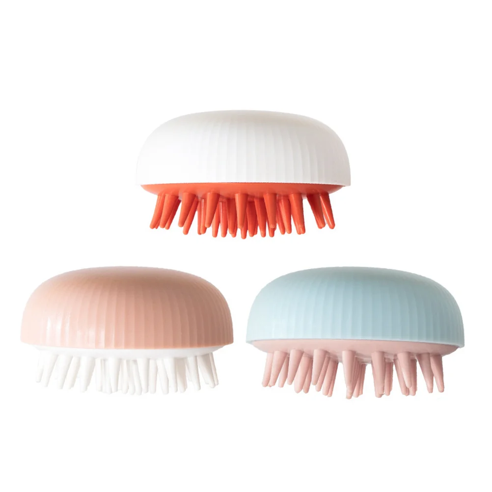 

Shampoo Brush Massage Scalp Scrub Dual use Cleaning Comb Hairbrush Tool Family Anti Portable Travel Gentle