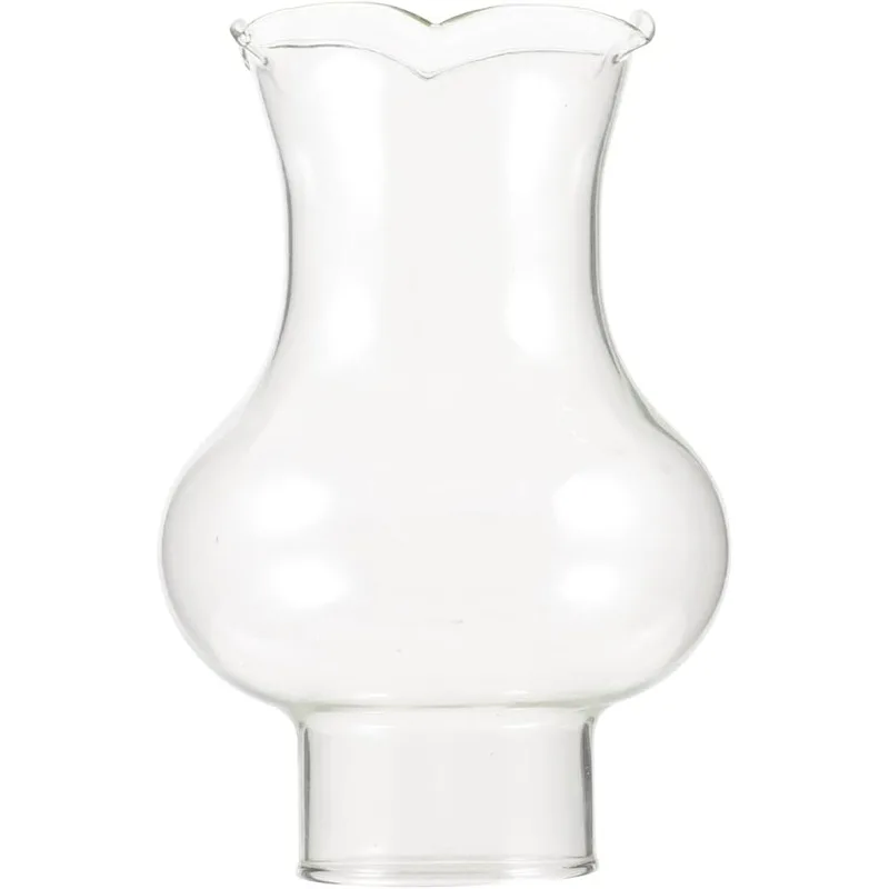 1pc Clear Glass Lamp Chimney for Rayo & Central Draft Burners on Vintage and Antique Style Globes(Top Dia.1.8