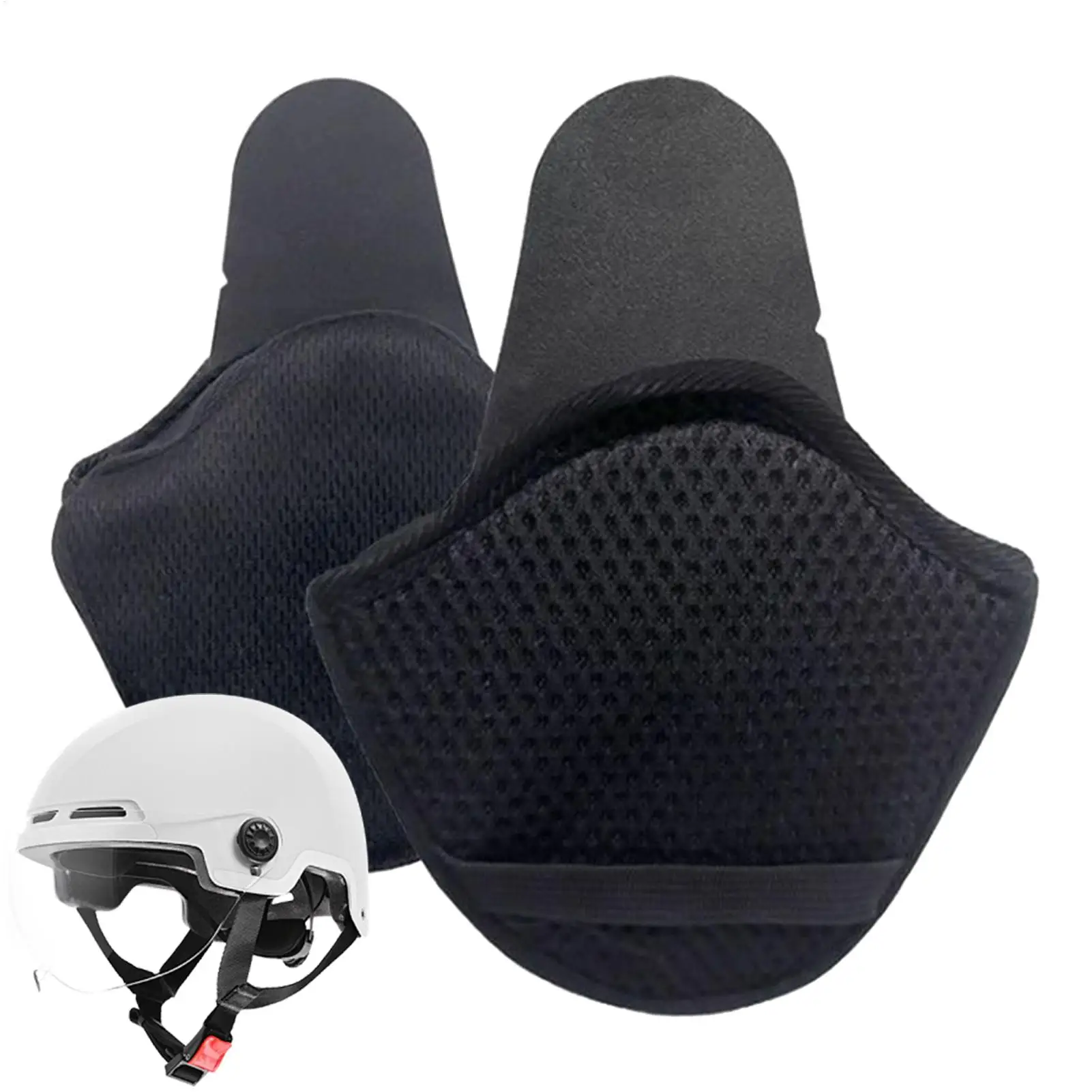 Motorcycle Helmet Ear Pads Detachable Winter Ear Covers 1 Pair Cold Weather Ear Pads Windproof Earmuffs Reduce Wind Noise