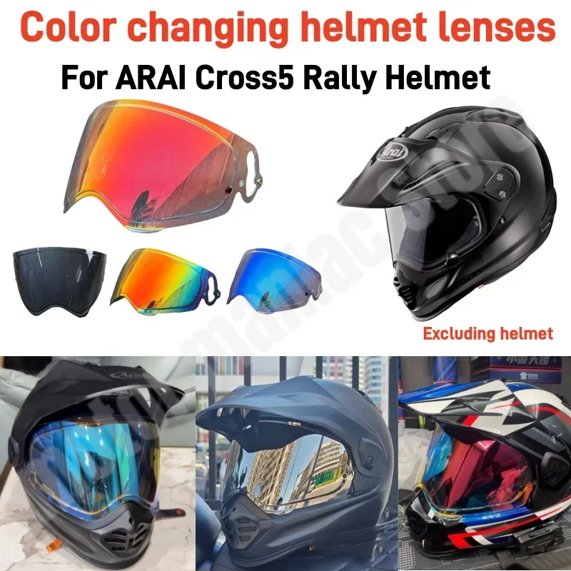 

Color Changing Helmet Lenses Suitable for ARAI Rally Helmet TOUR CROSS5 Color Lenses UV Resistant Day and Night Universal Use