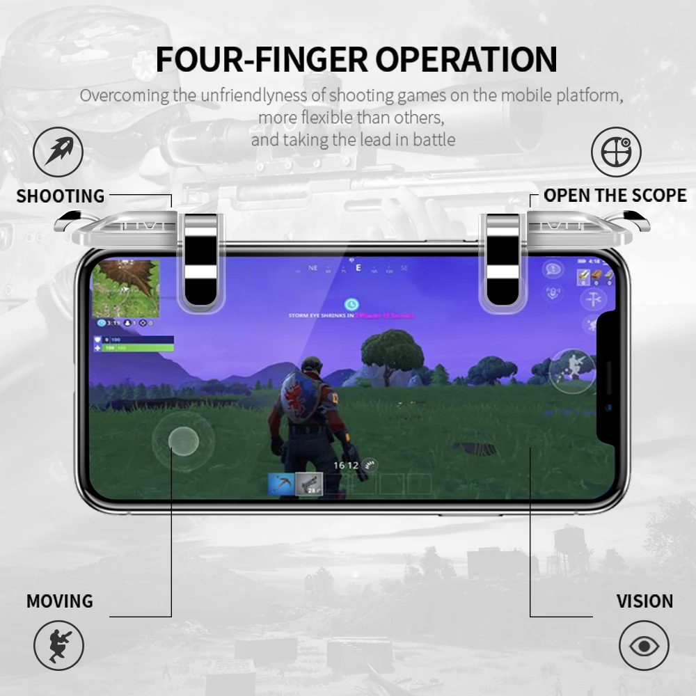 DATA FROG Controlador Mando Móvil con Gatillo L1R1 para PUBG - imagen 3
