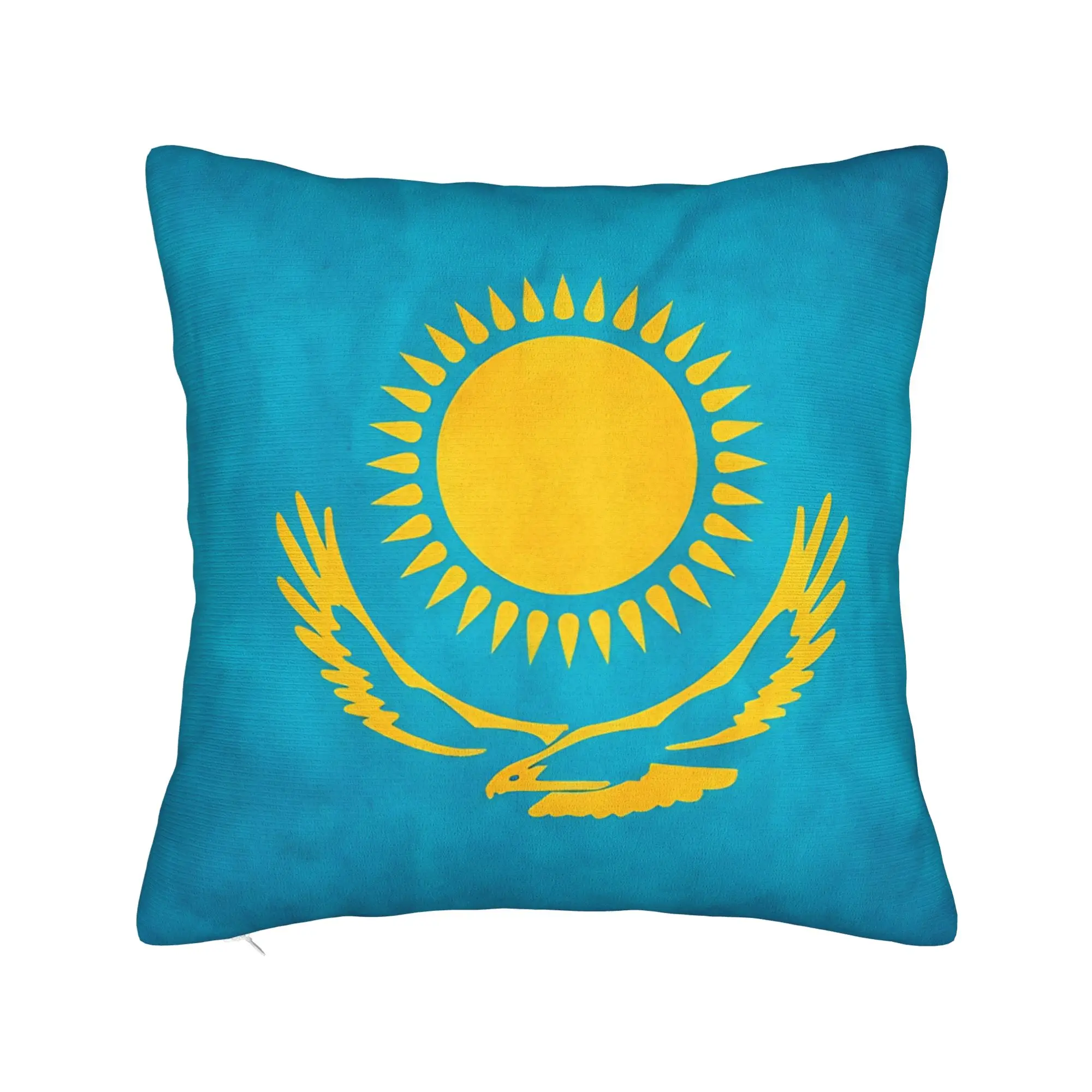 Kazakhstan  Kazakhstani Flag  National Flag Of Kazakhstan  Pillowcases  Pillow Case For Sofa Bedroom Home Decor Pillow Cover