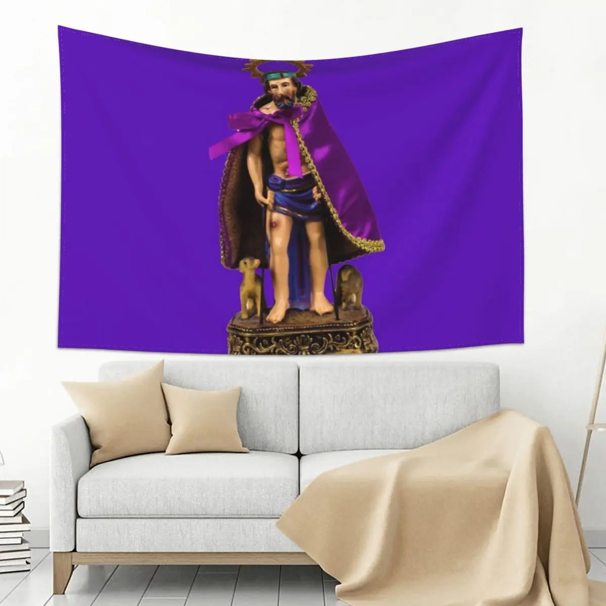 

San Lazaro Babalu Aye Cuba Santeria Tapestry