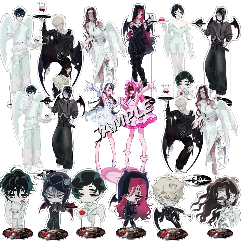 Anime Alien Stage New Style Mizi Sua Ivan Luka Till Hyuna 15CM Acrylic Stand Keychain Character Model Desk Decor Collect Gifts