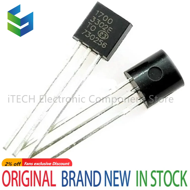 10PCS MCP1700-3302E/TO TO-92 MCP1700 1700-3302E TO92 MCP1700-3302E Fixed LDO Voltage Regulator New