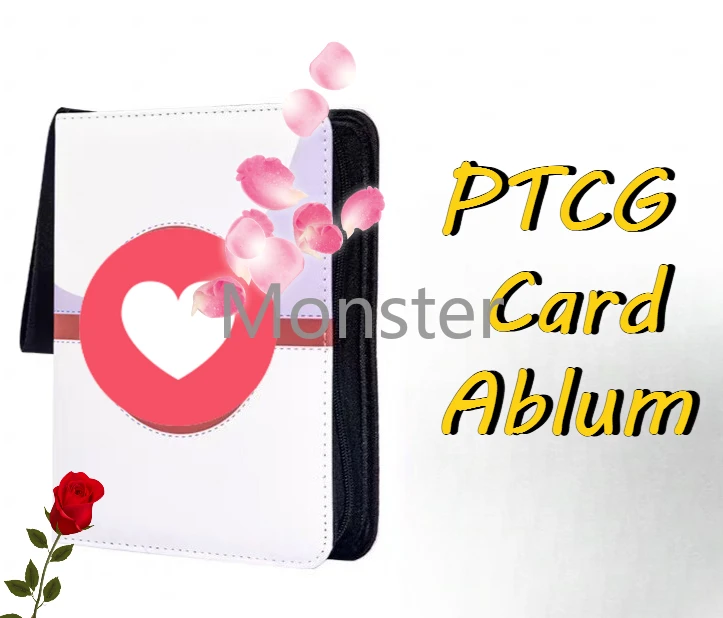 ptcg-pokemon-collection-card-book-anime-portable-storage-ablum-pocket-monsters-poke-ball-series-mewtwo-bulbasaur-mew-charizard