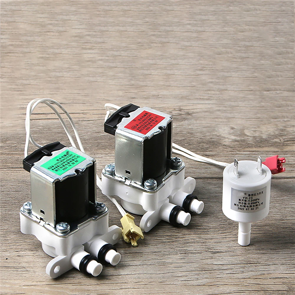 Inlet/ Drain Solenoid Valve Integrated Waterway FPD-360Q3-360N12/ YK-23 Micro Pressure Switch For Midea Water Purifier