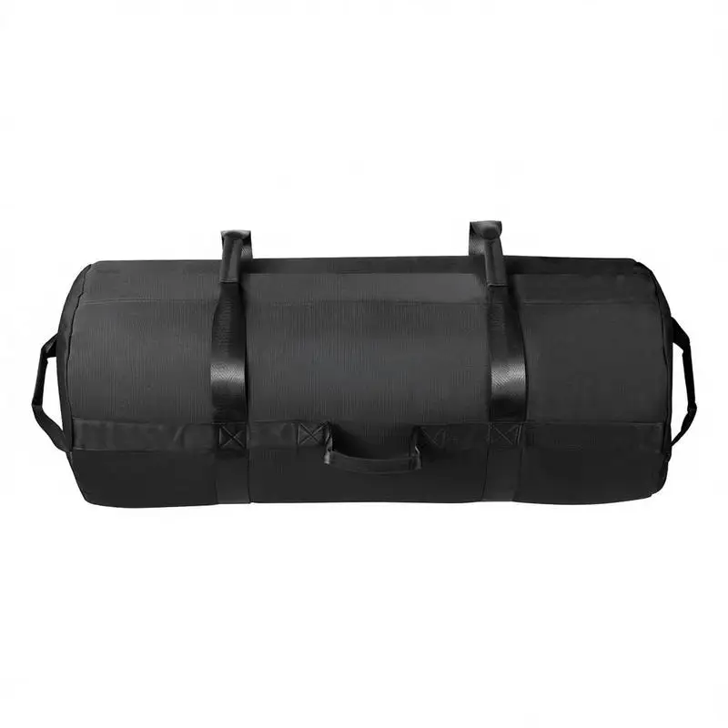 

Workout Sandbag, Heavy Duty Workout Power Bags with Handles, 125-200 lbs Adjustable Slam Bag for Fitness Strength Weight Training Cross-Training, Home Gym Exercise, Black (Unfilled)