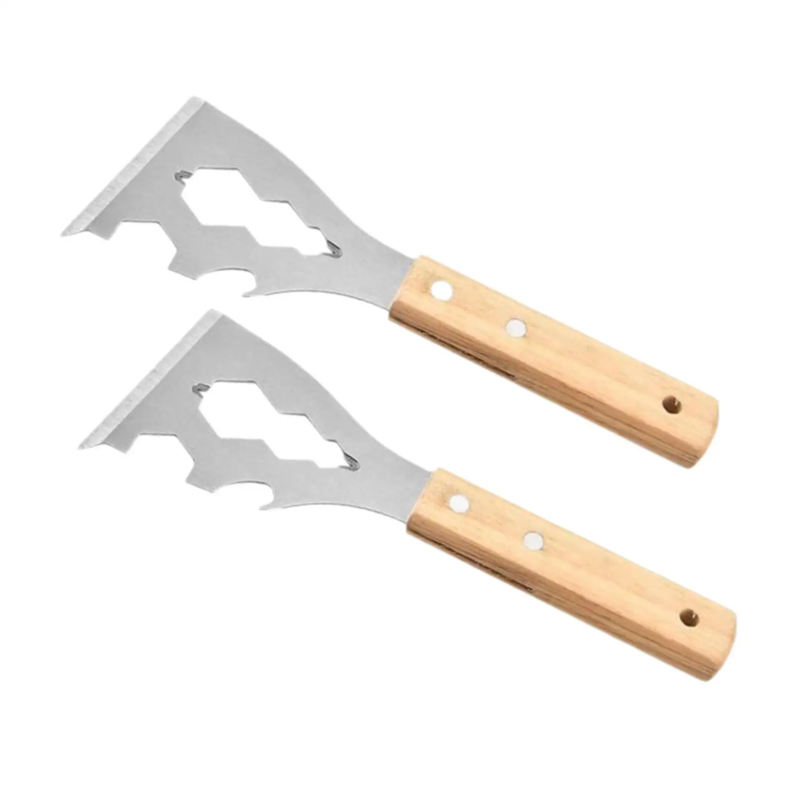 Cleaning Tool Metal Knife Wooden Handle Versatile Stainless Tool Putty Knife for Applying Putty Removing Wallpaper