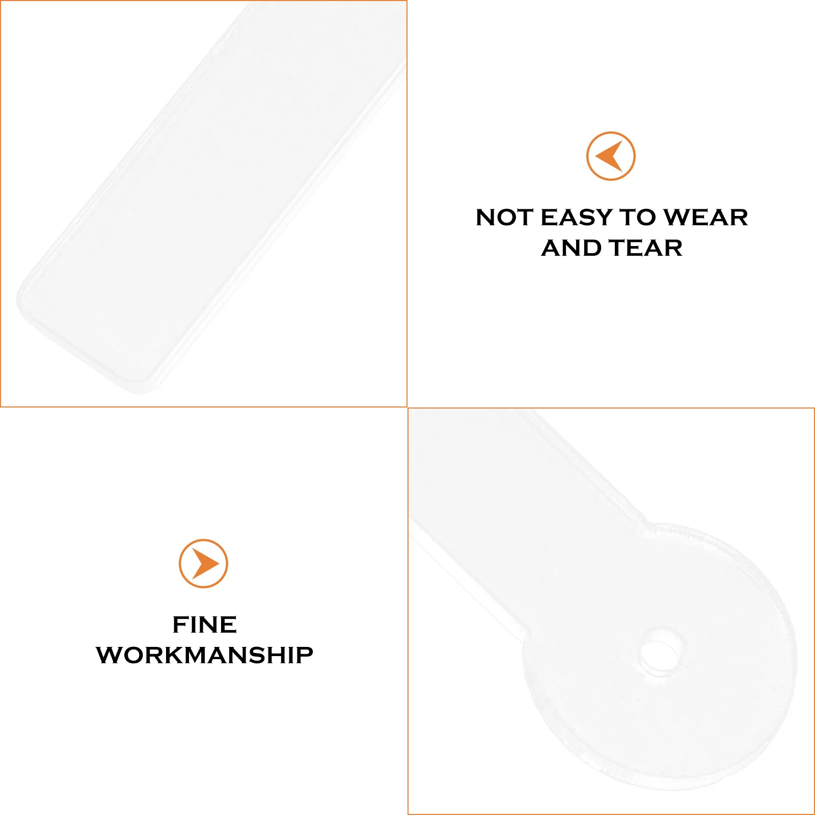 

4Pcs Transparent Acrylic Earring Display Strip Bend Style for Jewelry Try-on and Storage Rack Sturdy Lightweight Clear Earring