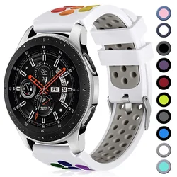 22mm Watch Strap for Samsung Galaxy/Garmin/Huawei Watch Band 46mm/Galaxy Watch 3 45mm /Gear S3 Frontier Silicone Wristband Strap